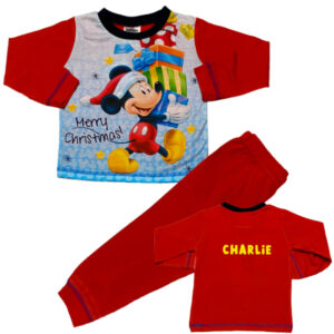 Mickey Mouse personalised Christmas pyjamas