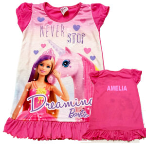 Personalised Barbie Girls Nightdress